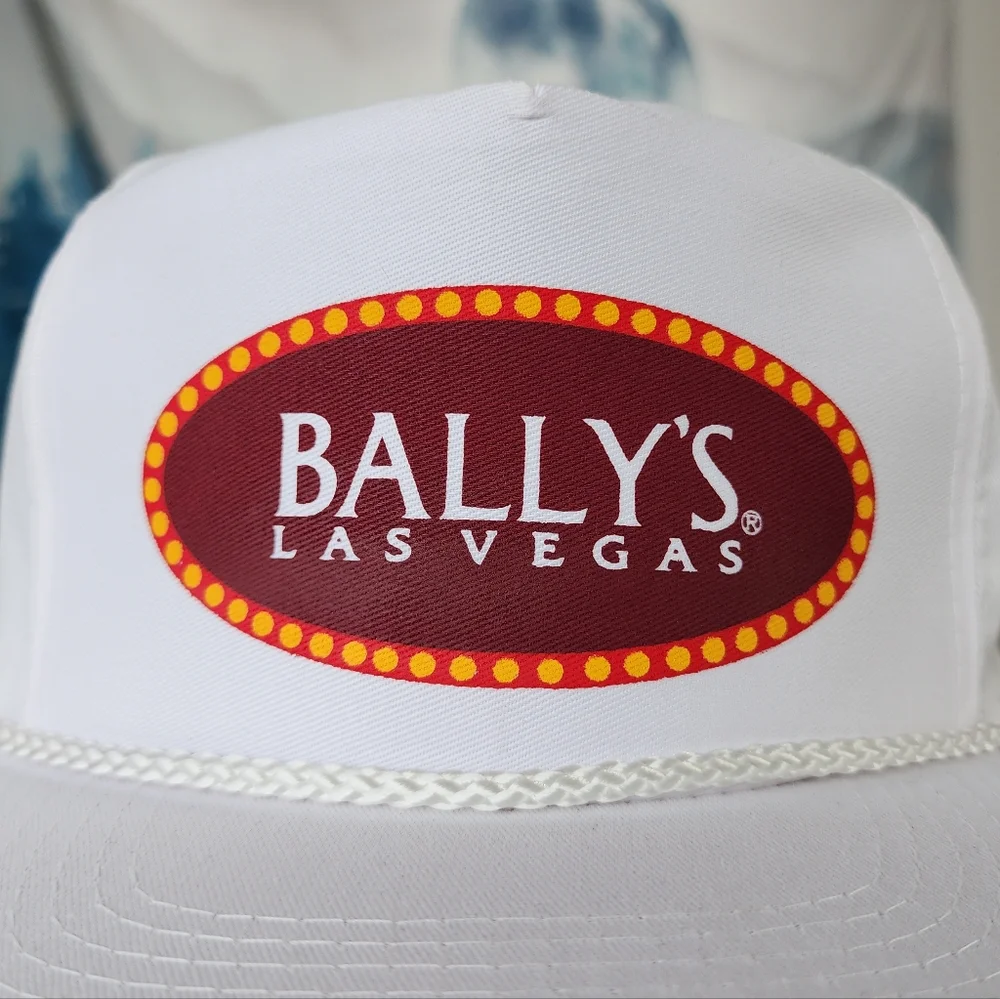 VTG Bally's Las Vegas White Snapback Hat OSFA